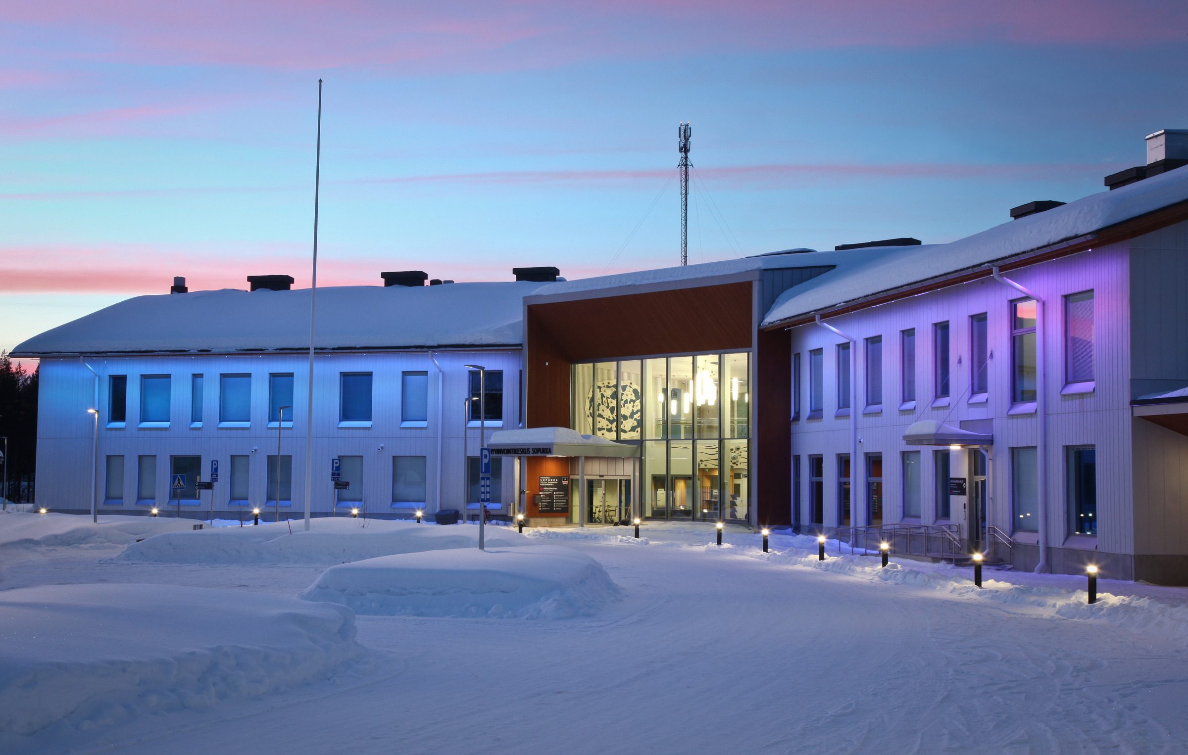 Hyvinvointikeskus Sopukka talvella