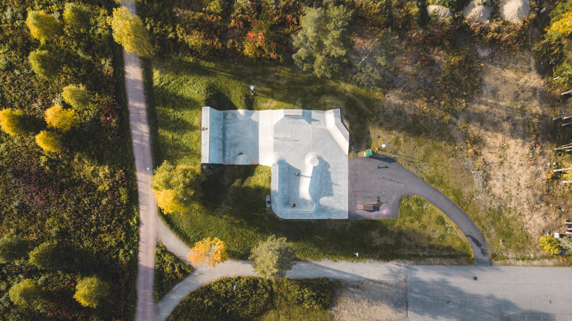 Skeittipuisto, dronekuva, kuva: Juhamatti Julkunen