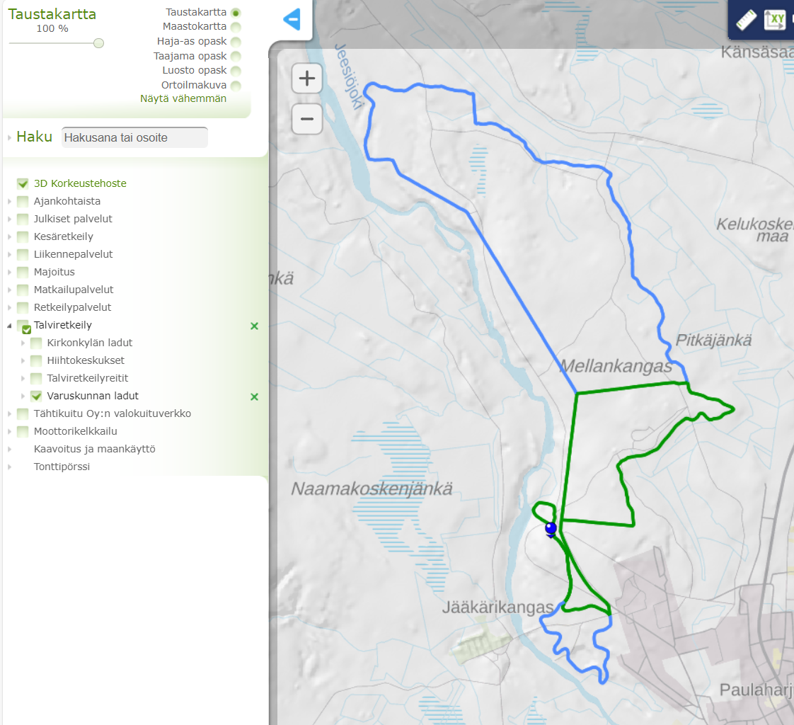 Infogis karttapalvelu kuva