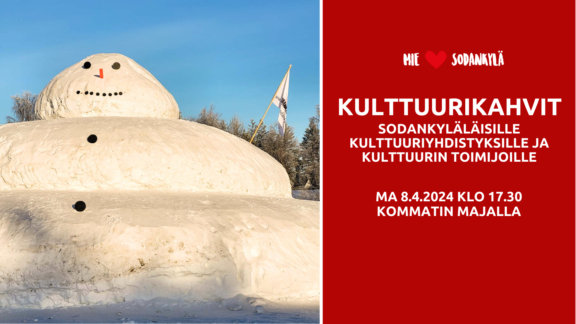 Kulttuurikahvit 2/2024 Kommatin majalla 8.4.2024
