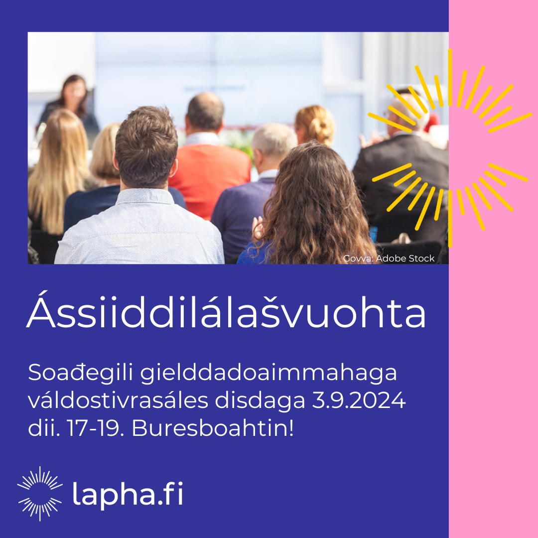 Lapin hyvinvointialueen asukastilaisuus 3.9.2024 pohjoissaameksi
