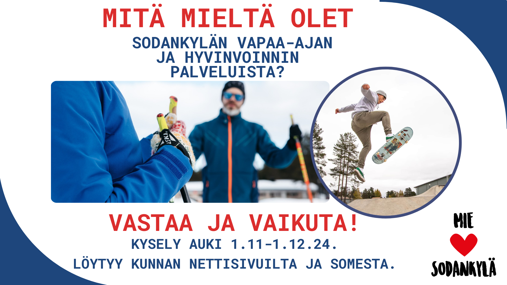 Hyvinvointi- ja sivistyspalvelut kysely palveluista kuntalaisille syksy 2024