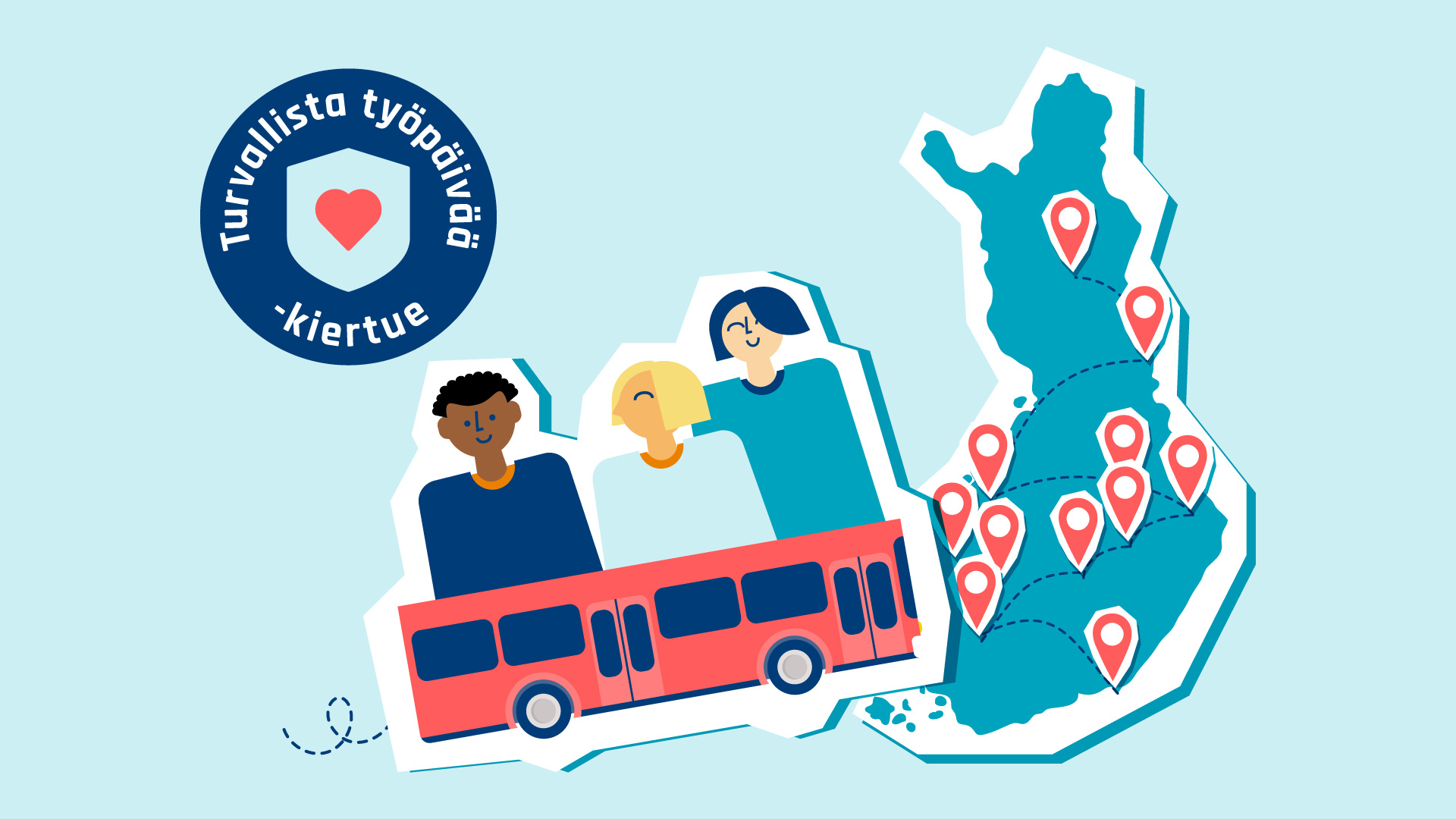 Turvallista työpäivää juliste